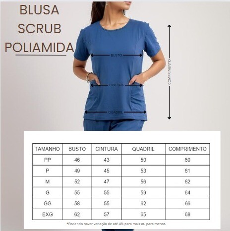 BLUSA SCRUB POLIAMIDA MANGA PTALA