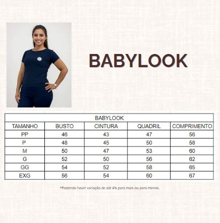 CAMISA GOLA POLO BABY LOOK AZUL ESCURO SPHERE
