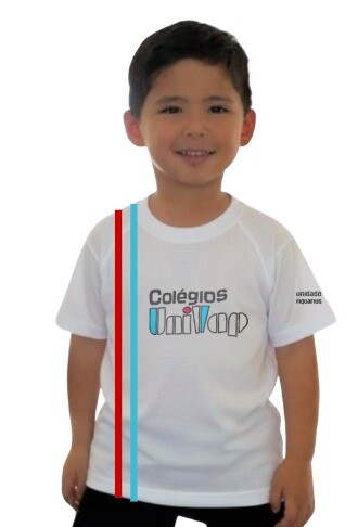 CAMISETA ALGOD�O BRANCO UNIVAP - FUNDAMENTAL I