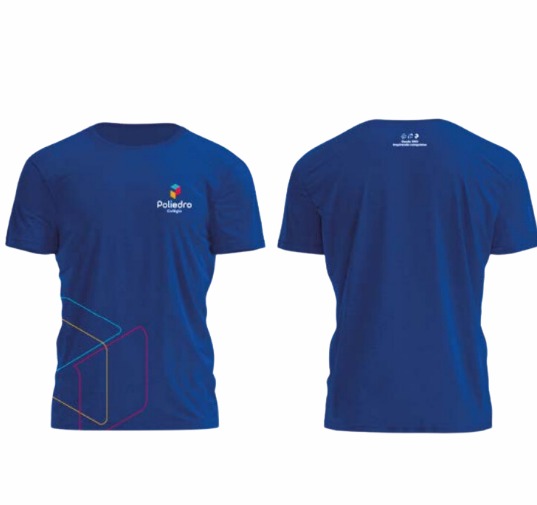 CAMISETA  AZUL PV POLIEDRO