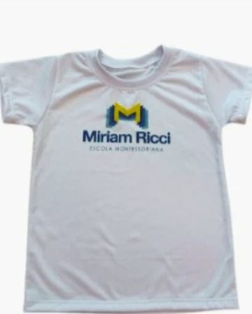 CAMISETA BRANCA ALGOD�O MIRIAM RICCI - ELEMENTAR