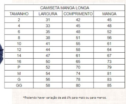 CAMISETA MANGA LONGA PV BRANCA UNIVAP - FUNDAMENTAL I