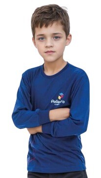 CAMISETA ML AZUL POLIEDRO