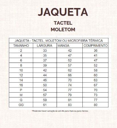 CASACO C/C MOLETOM POLIEDRO