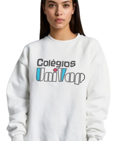 CASACO MOLETOM BRANCO UNIVAP - FUNDAMENTAL II AO T�CNICO