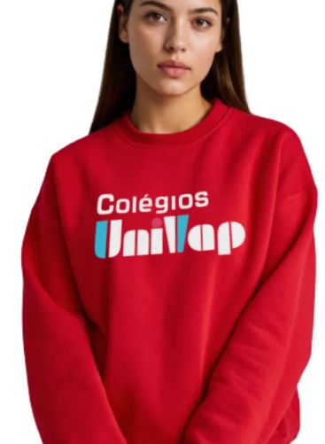 CASACO MOLETOM VERMELHO  UNIVAP - FUNDAMENTAL