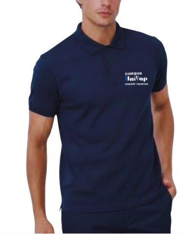 POLO PIQUET CONFORTO MARINHO - UNIVAP