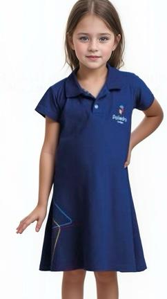 VESTIDO AZUL POLIEDRO