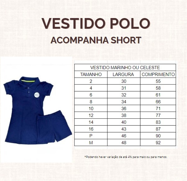 VESTIDO GOLA POLO AZUL CLARO SPHERE