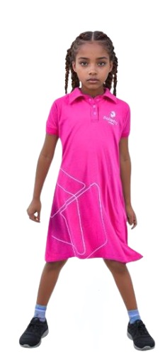 VESTIDO ROSA POLIEDRO