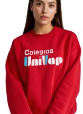 CASACO MOLETOM VERMELHO  UNIVAP - FUNDAMENTAL