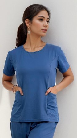 BLUSA SCRUB POLIAMIDA FEMININA