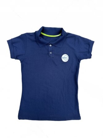 CAMISA GOLA POLO BABY LOOK AZUL ESCURO SPHERE