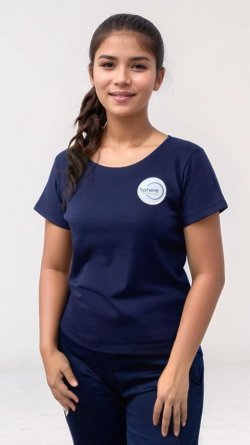 CAMISETA BABY LOOK AZUL SPHERE