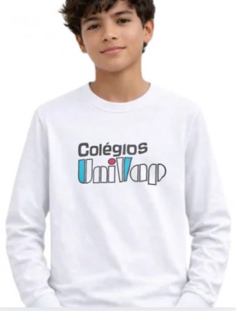 CAMISETA MANGA LONGA PV BRANCA UNIVAP - FUNDAMENTAL II  AO T�CNICO