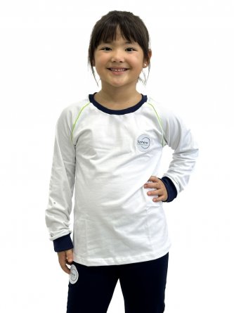 CAMISETA MANGA LONGA UNISSEX BRANCA SPHERE