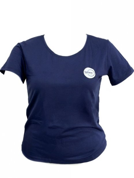 CAMISETA BABY LOOK AZUL SPHERE