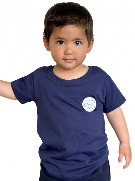 CAMISETA MANGA CURTA UNISSEX AZUL SPHERE