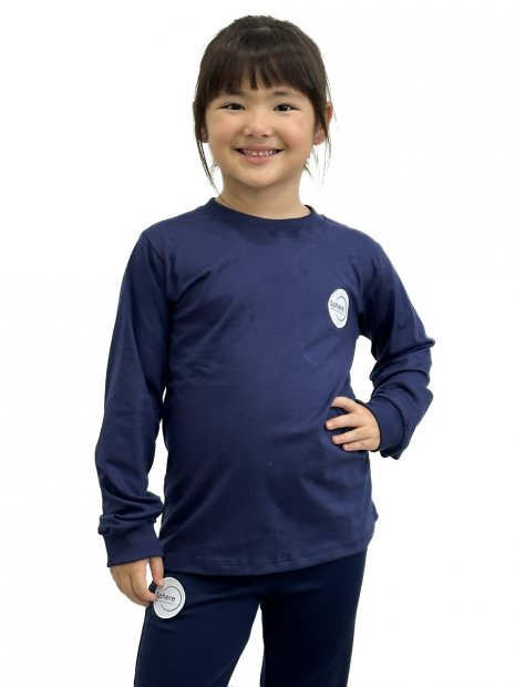 CAMISETA MANGA LONGA UNISSEX AZUL SPHERE