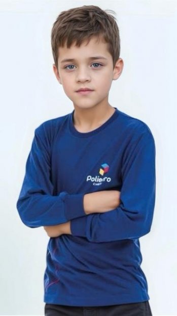 CAMISETA ML AZUL POLIEDRO