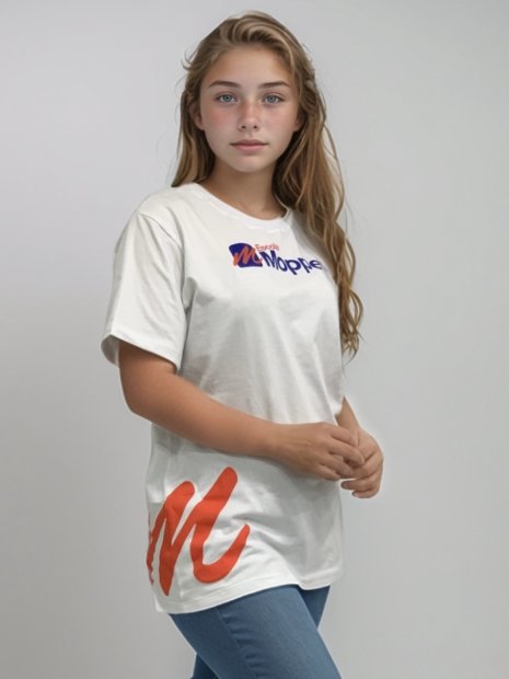 CAMISETA MOPPE ALGODO - ANOS FINAIS BRANCA