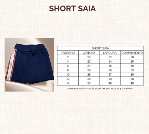SHORT SAIA MOPPE