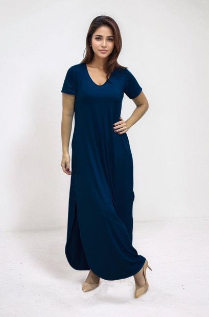 VESTIDO BRUNA  AZUL NOITE