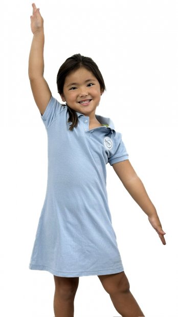 VESTIDO GOLA POLO AZUL CLARO SPHERE