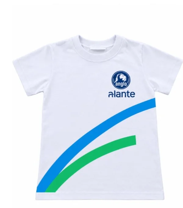 CAMISETA BRANCA ALGODÃO ANGLO ALANTE