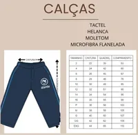TABELA CALÇA