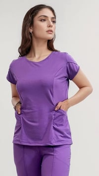 BLUSA SCRUB POLIAMIDA MANGA PÉTALA