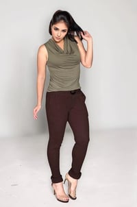 CALÇA AYLA MARROM