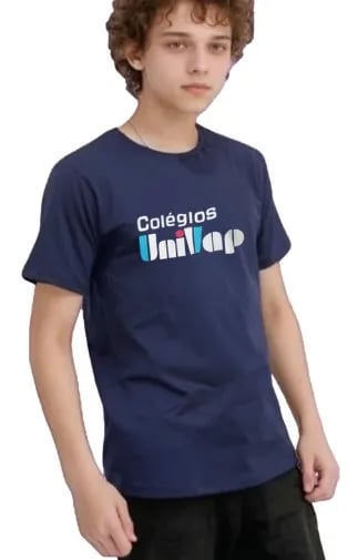 CAMISETA ALGODÃO MARINHO UNIVAP