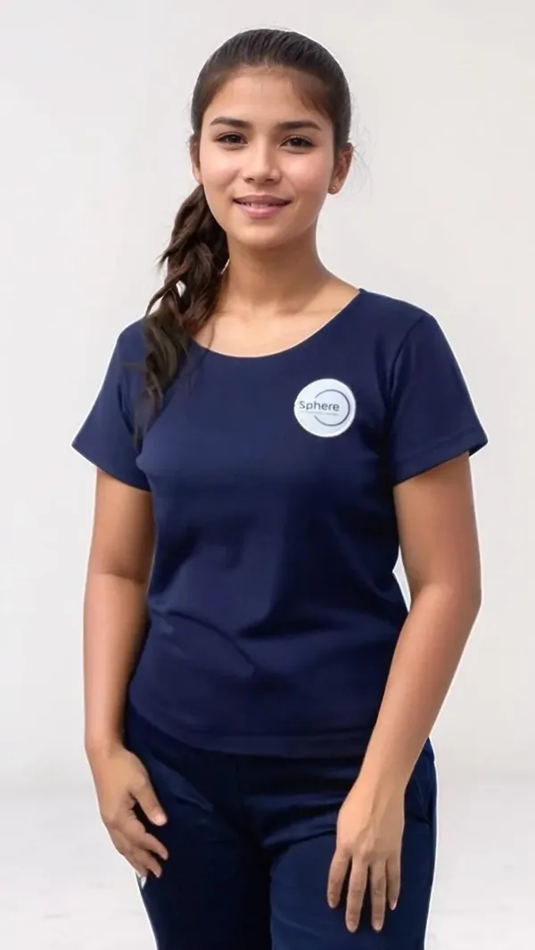 CAMISETA BABY LOOK AZUL SPHERE