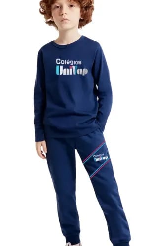 CAMISETA MANGA LONGA ALGODÃO MARINHO UNIVAP