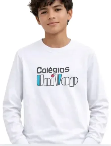 CAMISETA MANGA LONGA PV BRANCA UNIVAP - FUNDAMENTAL II  AO TÉCNICO