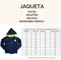 JAQUETA TACTEL UNISSEX C/C SPHERE