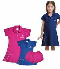 VESTIDO AZUL POLIEDRO