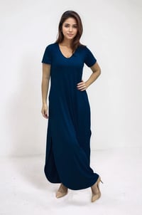 VESTIDO BRUNA  AZUL NOITE